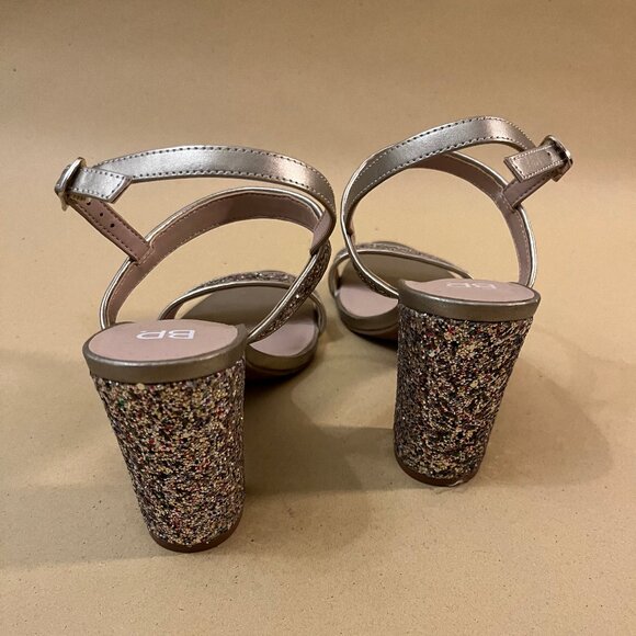 BP. Lula Block Heel Slingback Sandal In Multi Glitter - Picture 6 of 9